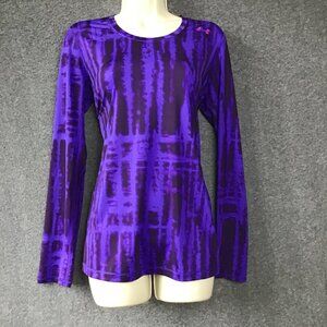 Purple Reign Under Armour Heat Gear Sz M Fitted Top Long Sleeve EUC